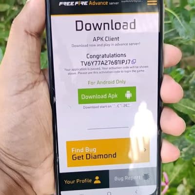 FF Advance Server Activation Code